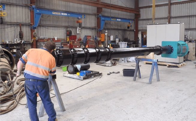 Bombas centrífugas verticales sumergibles